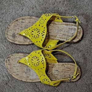 American Eagle Laser Cut Thong Sandals